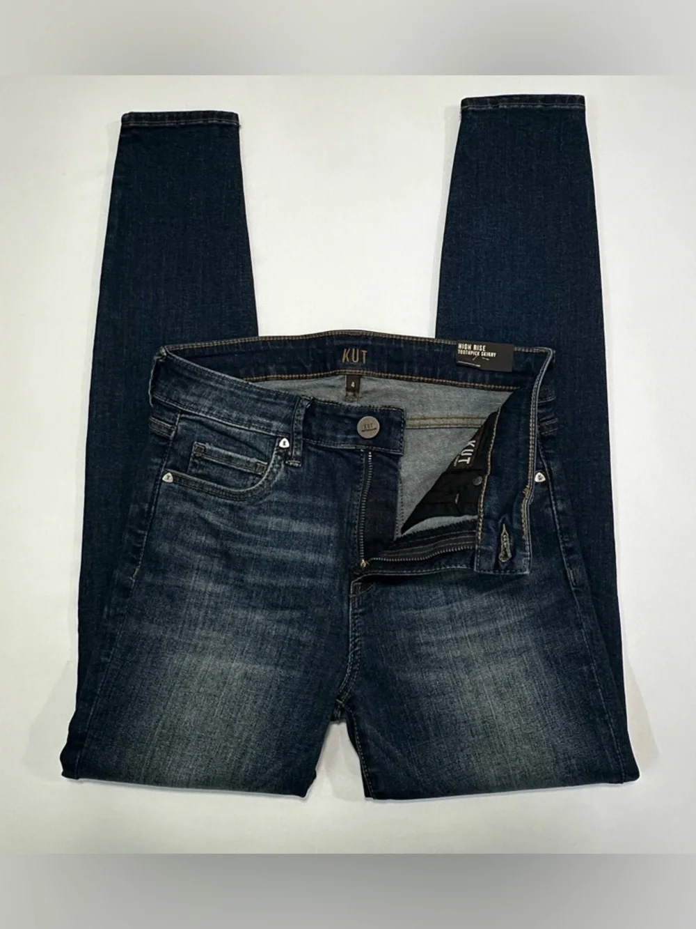 NWT! Kut from the Kloth Bhody Dark Wash Skinny High Rise Jeans. 
Size: 4 - Picture 3 of 9
